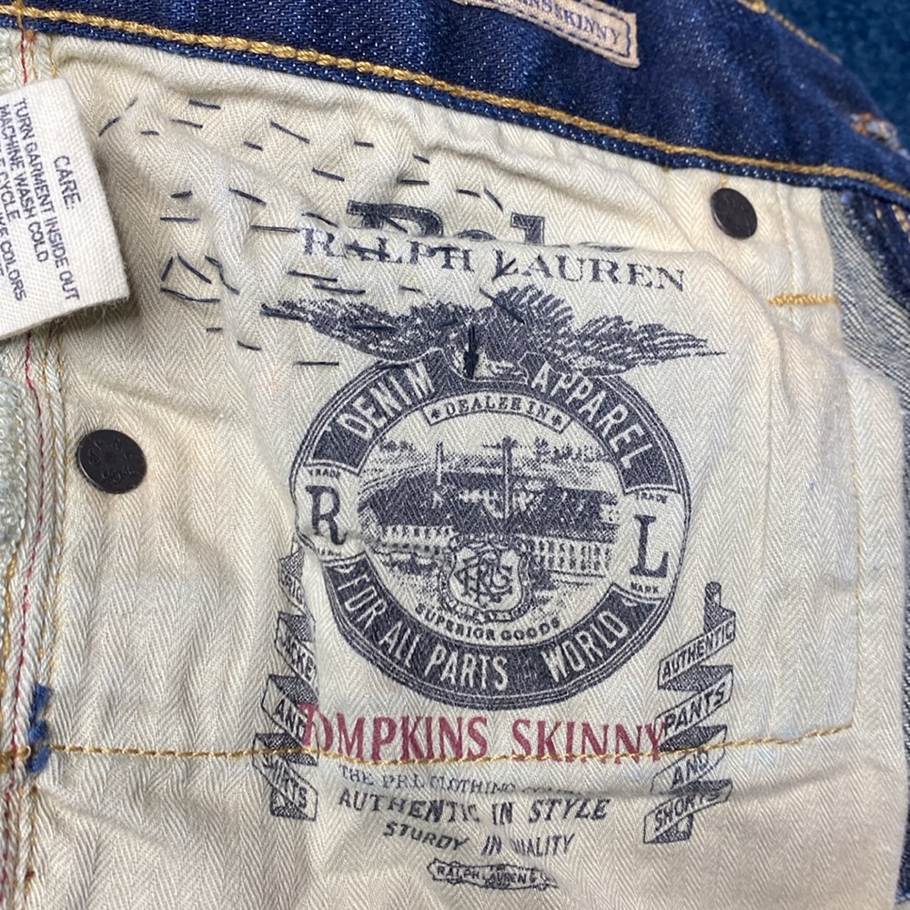 Ralph Lauren Tompkins Patchwork Skinny Jeans - Picture 8 of 12